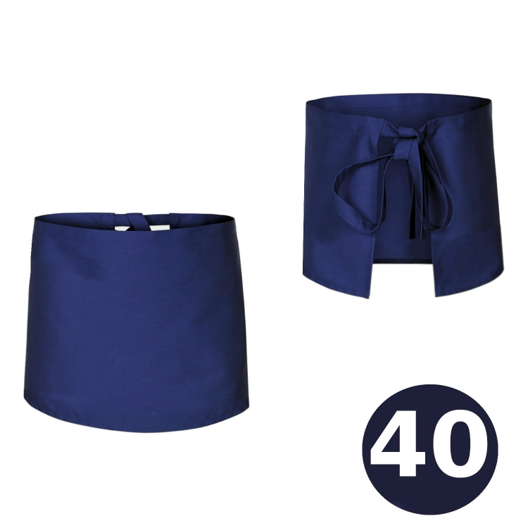 Hosszú kék szakácskötény 40 cm