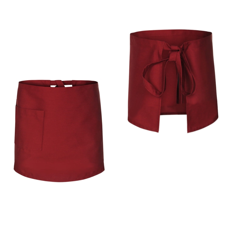 Bordó pincérkötény 50 cm hosszú