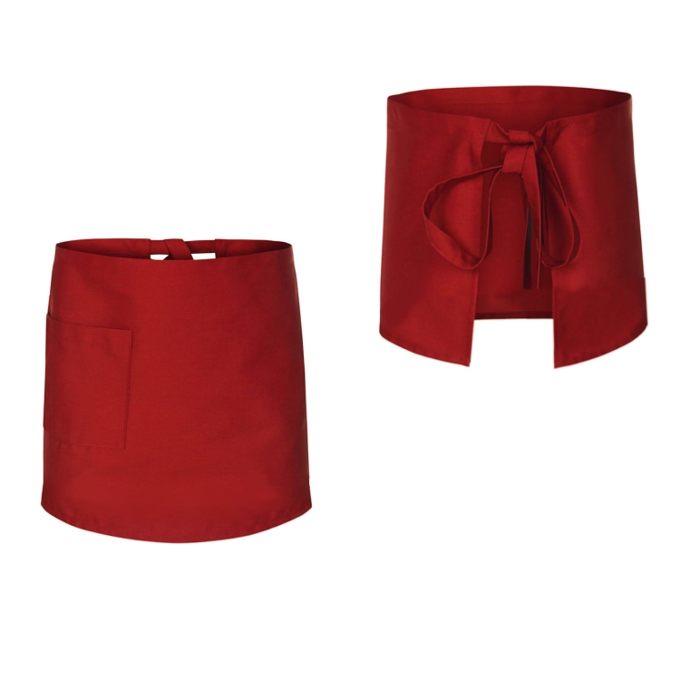 Piros szakácskötény 50 cm hosszú