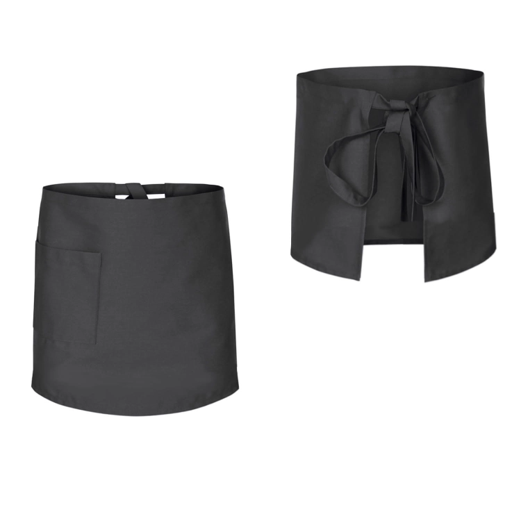 Szürke szakácskötény 50 cm hosszú