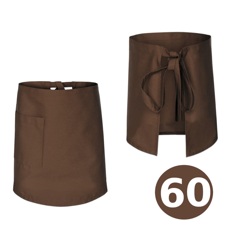 Barna 60 cm-es pincérkötény