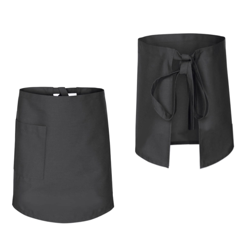 Szürke pincérkötény 60 cm hosszú