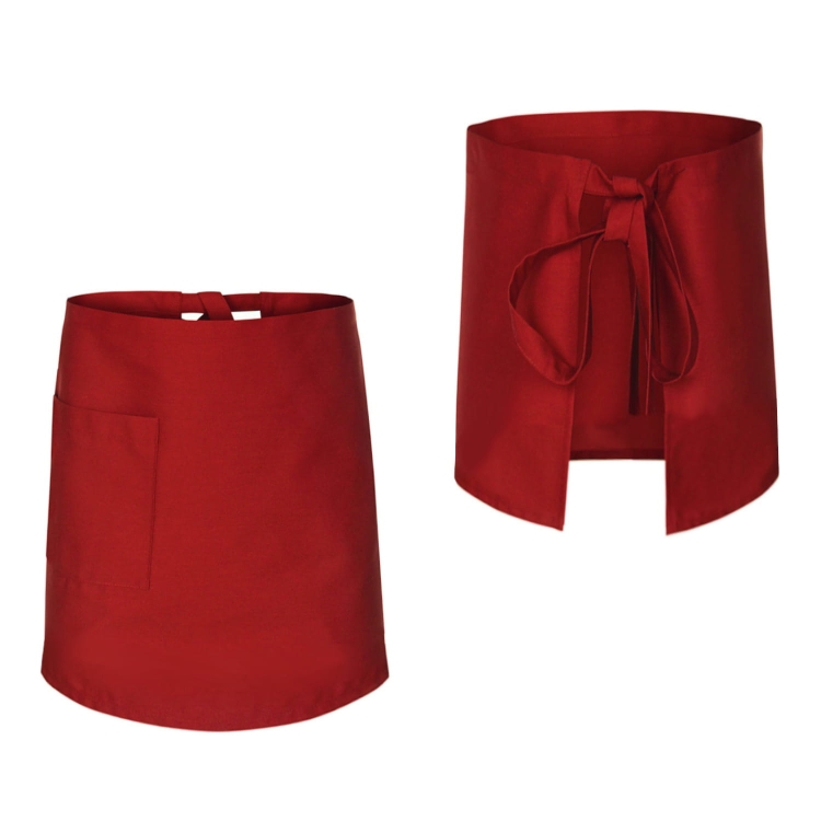 Piros pincérkötény 60 cm hosszú