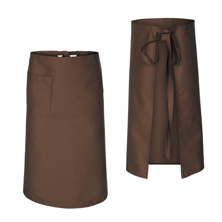 Barna szakácskötény 75 cm hosszú
