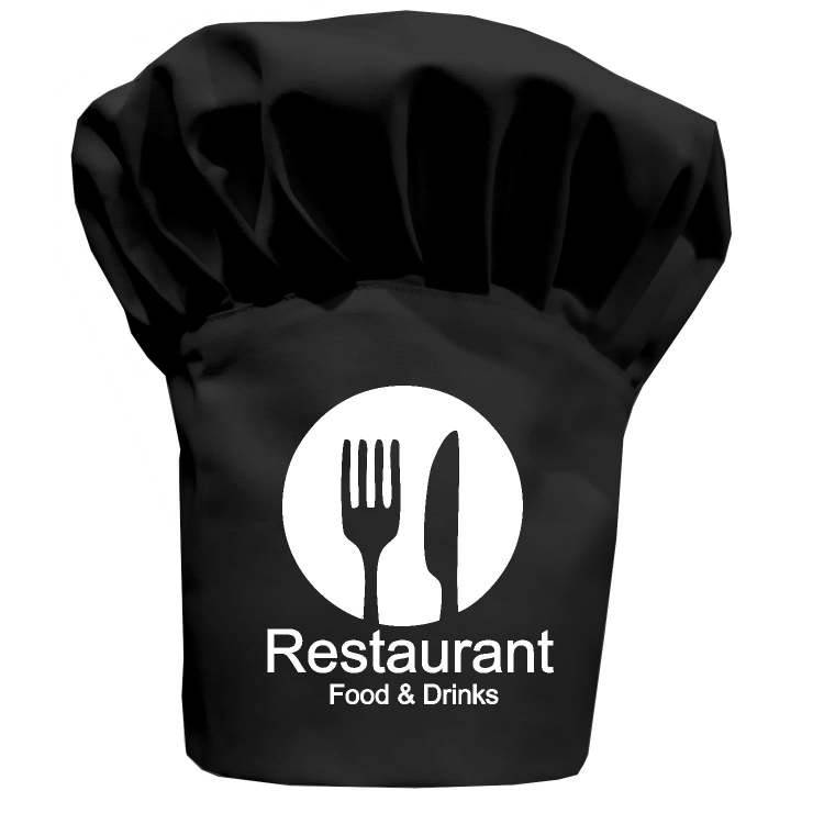 Szakács sapka Restaurant Food&Drinks a te feliratoddal