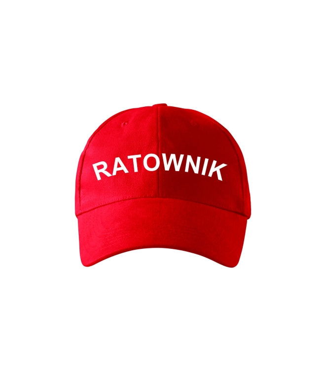Piros sapka mentősöknek, masszív kivitelben.