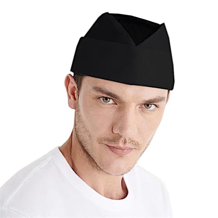 Fekete hálós furažerka, prémium minőségű, tartós termék.
