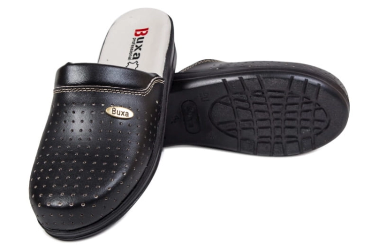 Skórzane buty medyczne Premium czarne
