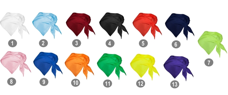 Háromszögletű narancssárga sál