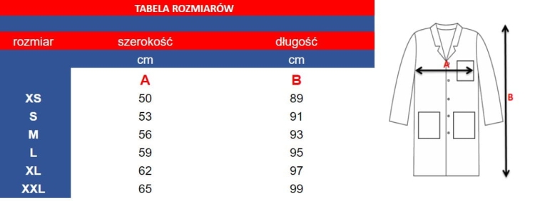 Damski fartuch roboczy z krótkim rękawem w różowo białym kolorze