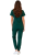 Damski komplet medyczny zielona butelka– scrubs CASUAL PREMIUM_tył.png