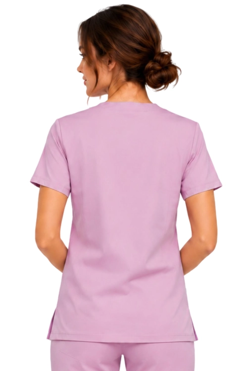 Pudrowy róż bluza medyczna damska Casual Premium_tył.png