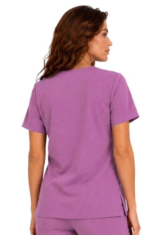 Winogronowy  bluza medyczna damska Casual Premium_tył.png