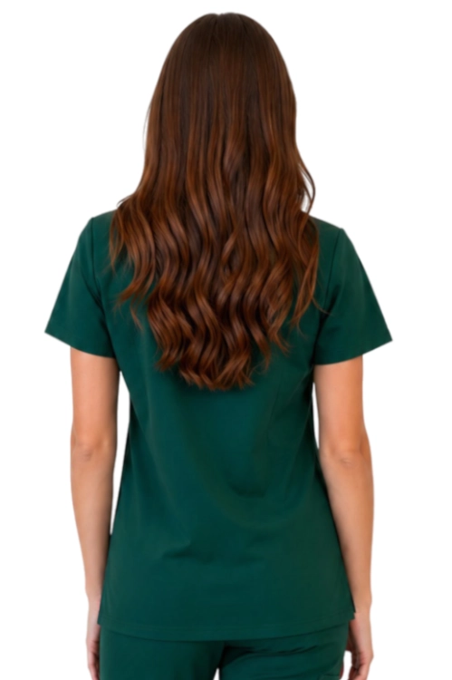 Zielona butelka  bluza medyczna damska Casual Premium_tył.png