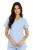 Niebieska  bluza medyczna damska BASIC PREMIUM_przód.png
